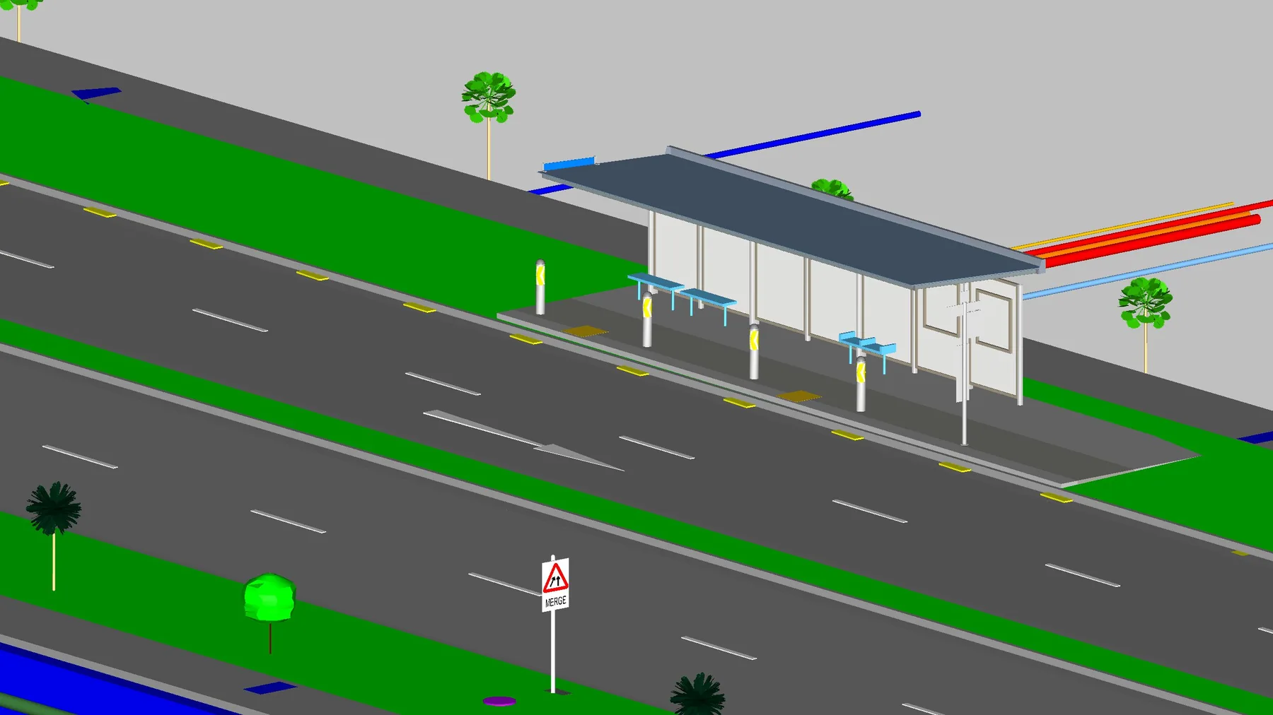 Road widening and drainage BIM model, Kolam Ayer Industrial Estate, Singapore