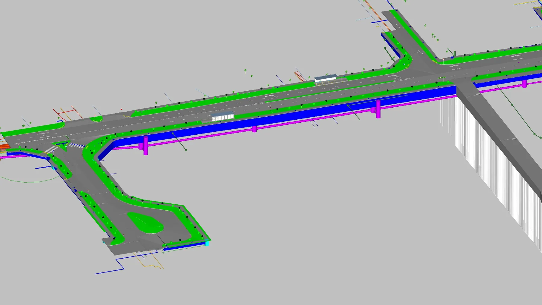 Road widening and drainage BIM model, Kolam Ayer Industrial Estate, Singapore