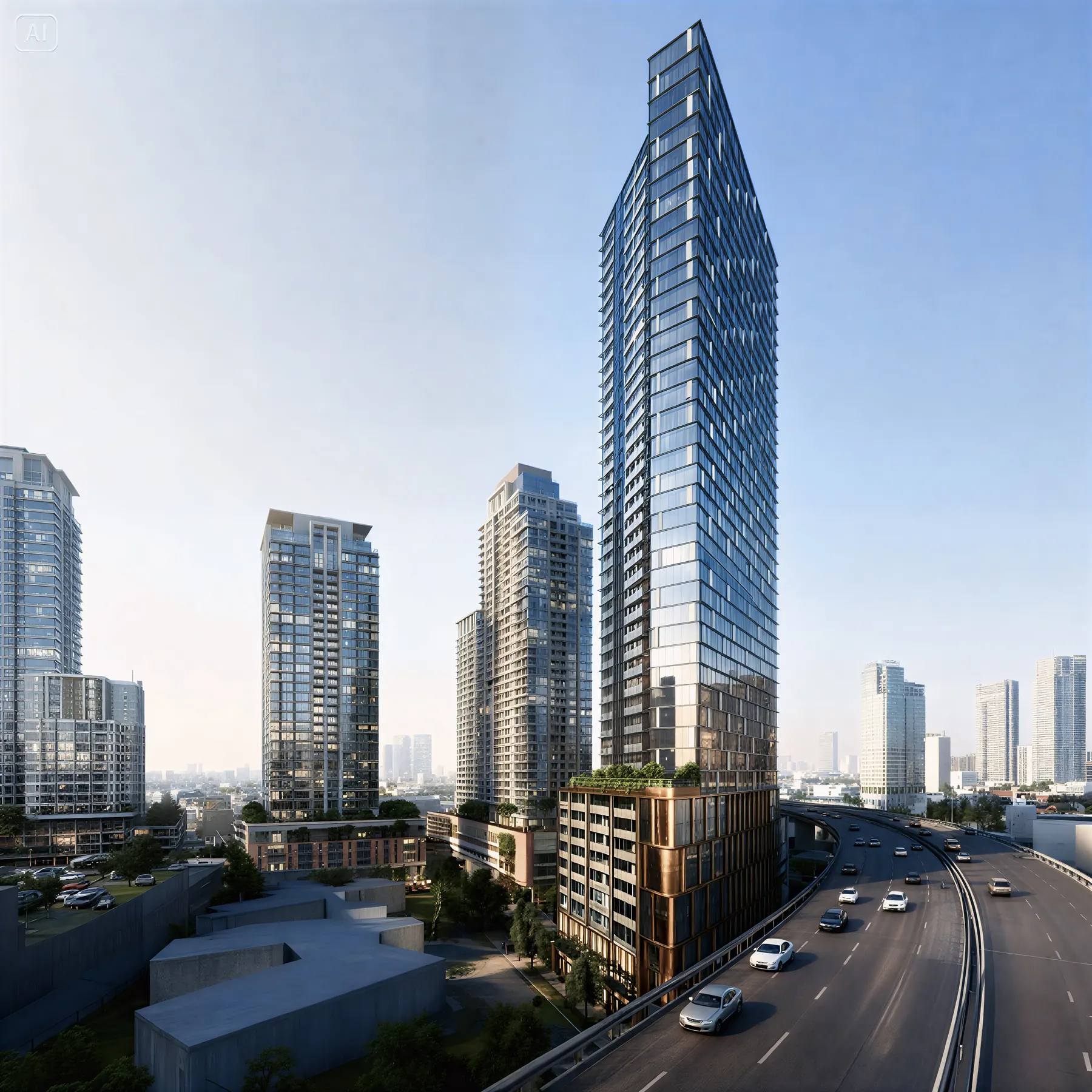 39-storey residential tower, Melbourne — architectural BIM model