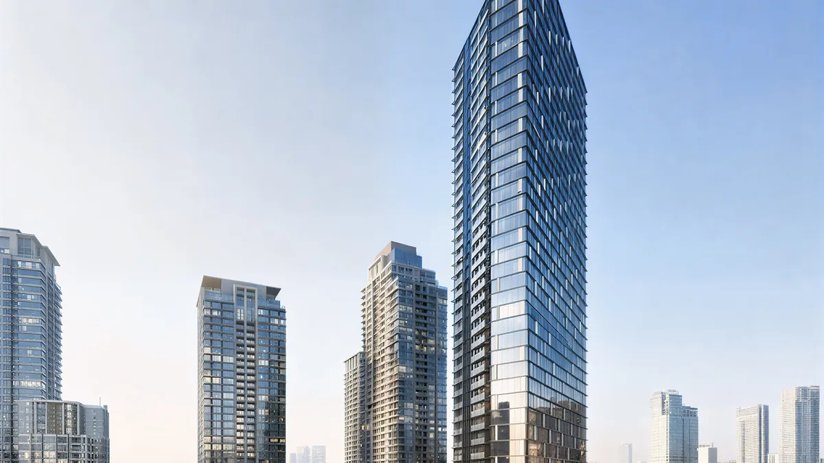 39-storey residential tower, Melbourne — architectural BIM model