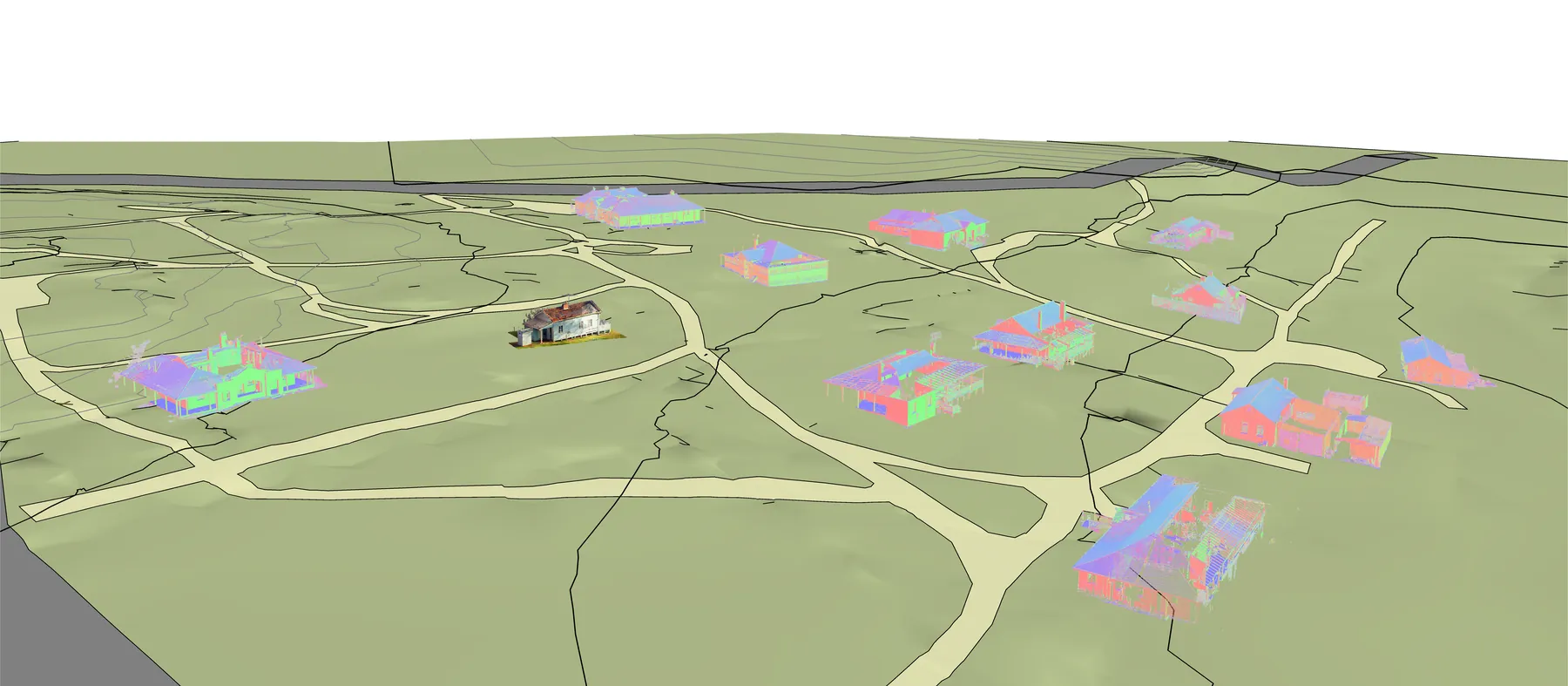 Point cloud survey of a historic school campus, Western Australia
