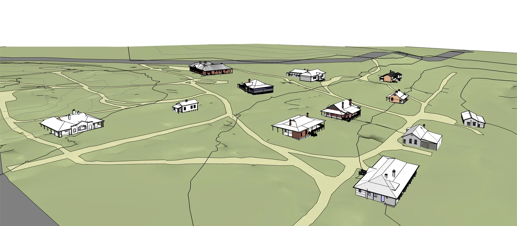 BIM model of a historic school campus built from point cloud survey, Western Australia